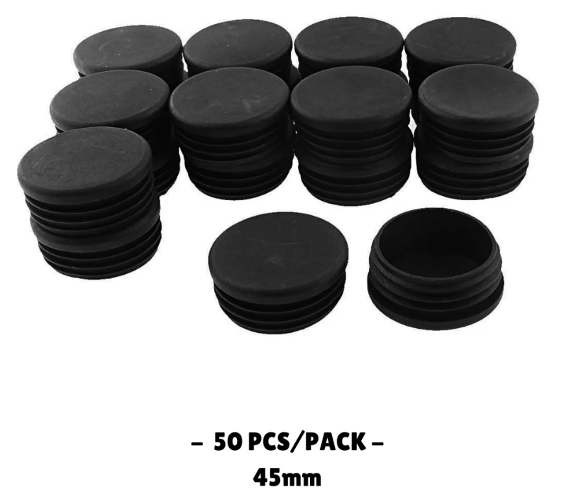 45MM - Round Plastic End Caps (10PCS/50PCS)