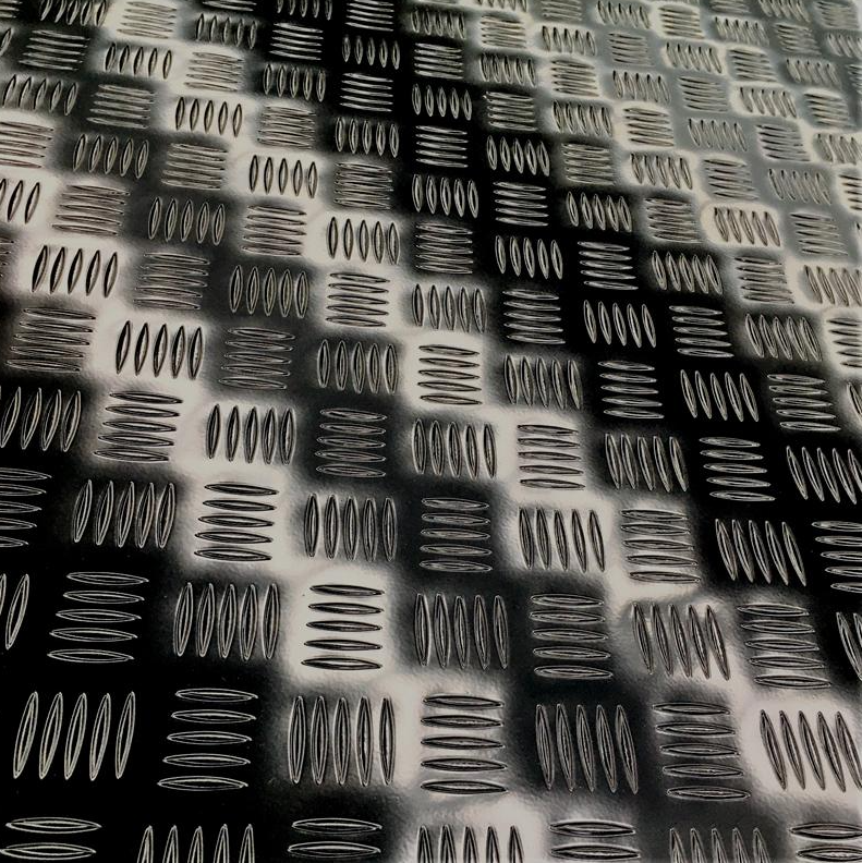 Aluminium Black Checker Plate (2400 x 1200 x 1.4MM) (Pickup Only)