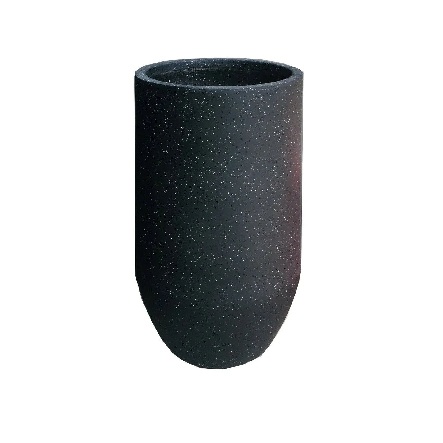 Round Tall Outdoor Planters (Black)