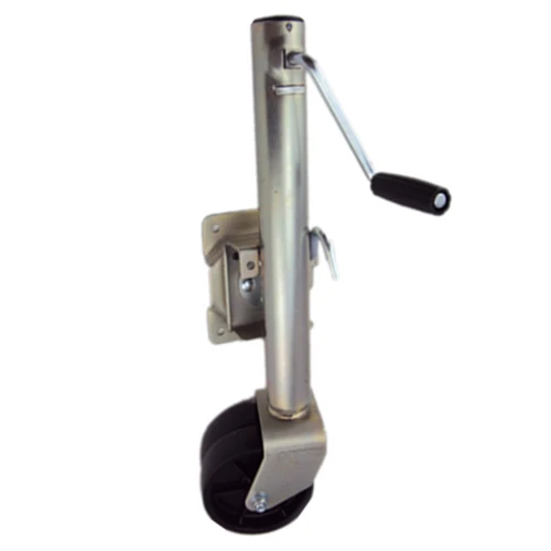 Trailer Jockey Wheel - Trailer Parts - Jack With Rubber Dual Wheel