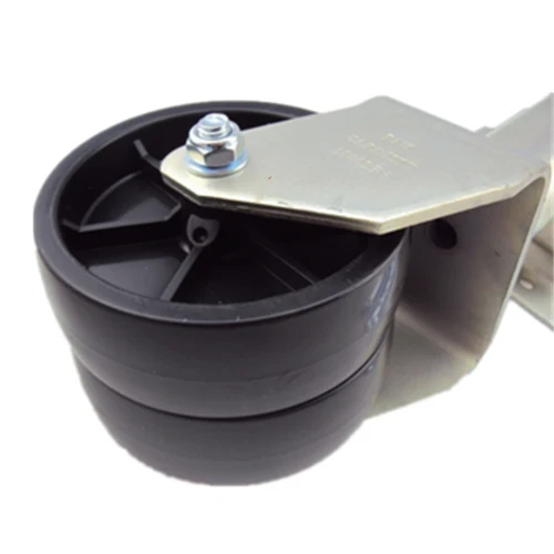 Trailer Jockey Wheel - Trailer Parts - Jack With Rubber Dual Wheel