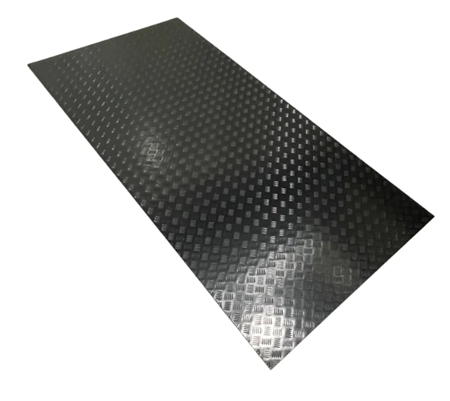 Aluminium Black Checker Plate (2400 x 1200 x 1.4MM) (Pickup Only)