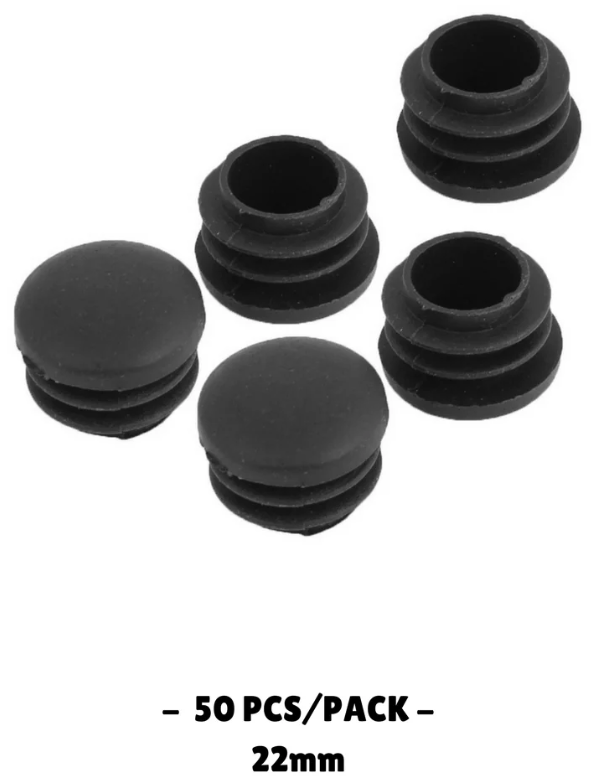 22MM - Round Plastic End Caps (10PCS/50PCS)