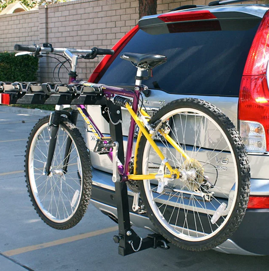 Bicycle Rack for Car (Dual 4 Bike Carrier Hitch Mount)